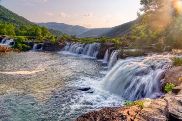 Sandstone Falls New River Gorge National Park, West Virginia, USA